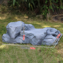 Fake Decorative Landscaping Fiberglass Protection Lid, Realistic Natural Texture,Extra Large