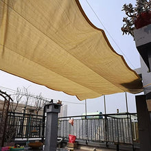 YSUEFIJO Shade Cloth Plant Net Cover 39.4x39.4ft Garden Shade Mesh Sunblock UV Resistant Net Beige Thicken Encryption 90% Shade for Plant Cover Pergola, Greenhouse, Heavy Duty with Grommets