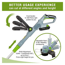 Electric Lawn Mower, 20V Electric Lawn Mower 2000mAh Li-ion Cordless Grass Trimmer Auto Release String Cutter Pruning Garden Tools