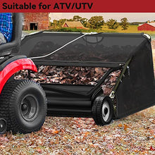 YITAMOTOR 48" Tow Behind Lawn Sweeper, 20 cu. ft.Leaf Collector