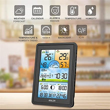 SHANBOYU Wireless Weather Station with Outdoor Sensor, 16 in 1 Weather Forecast Station, LCD Color Screen, Indoor Outdoor Hygrometer Thermometer, Temperature Humidity Monitor Gauge