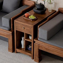 Couch End Table Chinese Style Wooden Sofa Side Table Tea Cabinet Side Cabinet Side Cabinet Home Small Tea Table Corner Tables for Living Room