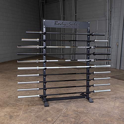 Body-Solid Horizontal Barbell Rack Black