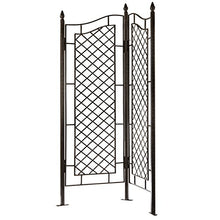 H Potter 2-Panel Privacy Screen Trellis 72" H, Heavy Duty Iron 75 lbs