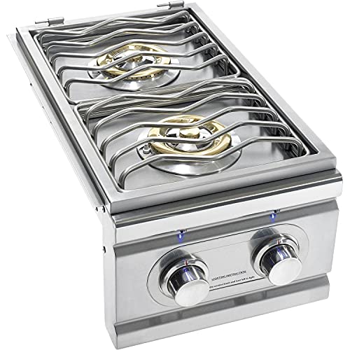 Summerset Trl Built-in Propane Gas Double Side Burner - Trlsb-2-lp