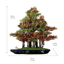 Creative Simulation Welcome Pine Bonsai Chinese Living Room Potted Large Green Plants Indoor TV Cabinet Landscape Decoration Gifts House Plant (Color : B)