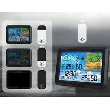 ASWRTYJO ABS Square Multi-Functional Indoor Outdoor Temperature Humidity Meter