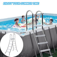 errzom 550 Lbs Above Ground Pool Ladder, 33/43/53/63" Heavy Duty Double-Sided Pool Ladder,2/3/4/5 Steps Swimming Pool Ladder, 304 Stainless Steel Anti-Slip Ladder for Indoor/Outdoor Pools,63 inch