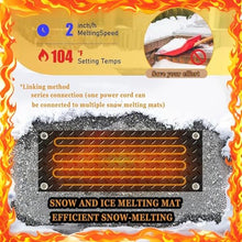 iumLeap Heated Snow Melting Mat, 600W Non-Slip Ice Melt Pad for Stairs Driveways, 30% Better Waterproof, 26% Thicker, 2in/H Melt Rate, 5pcs-10 * 48in (25.4 * 121.9cm)