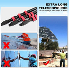 Cleaning Brush Telescopic Pole Cleaning Brush, Water Supply Pole Kit, Cleaning Photovoltaic Solar Panels, Cleaning Set Equipment Extension Pole ()
