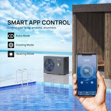 TURBRO Beluga Series 50,000 BTU Pool Heat Pump WiFi Timer Black
