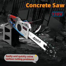Concrete Saw, Electric Concrete Chain Saw, 110V/3000W Wet Water Supply Dust Removal Electric Concrete Saw with Water Pump, for Cutting Concrete, Steel Bars, Marble, etc (Cutting Depth 18.81in)