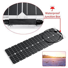 300W/150W Solar Panel 18V Semi-Flexible Monocrystalline Solar Cell Waterproof Outdoor Car RV Battery Charger Power System Kit (150w) (150w)