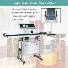 INTSUPERMAI Continuous Induction Jar Sealer 0.79"-5.12" with 48 Premium Chalkboard Labels 220V