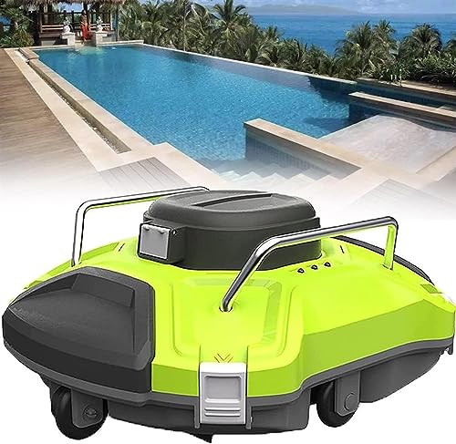 KANGJIEM Automatic Pool Vacuum, Cordless Robotic Pool Cleaner, Smart Pool Vacuum with 120 Mins Maximum Runtime, Dual-Motor, Self-Parking, for Above/In Ground Flat Pool Up to 1000 Sq Ft