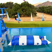 YXJKKL Inflatable Water Catapult Blob Lake Jumping Pillow White+Blue