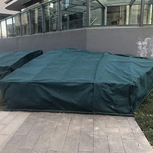 Outdoor 79x39x31in Patio Furniture Cover Green Rectangle Square for Outdoor Table Chair Sofa with Storage Bag 420D Oxford Fabric Waterproof Heavy Duty Durable (Picture Color 118x118x39in)