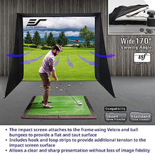 Elite Screens Golf Simulator Impact Screen 8x10 ft GolfSim Portable ImpactWhite 350