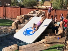 Lakesurf Slide Island Inflatable Boat Slide and Mat Gray/Blue/Black