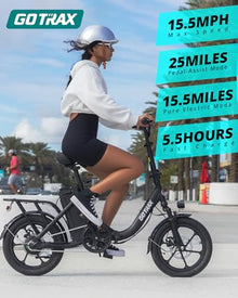 Gotrax NEPHELE 16" Folding Electric Bike White