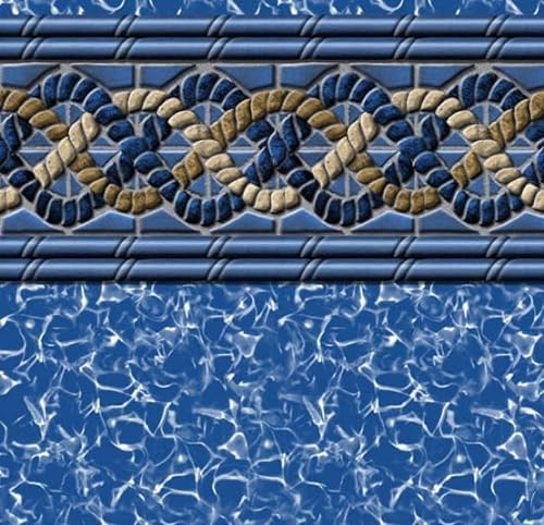 Smartline 33 Round Mystri Gold Unibead Liner | 54" Wall Height | 25 Gauge Vinyl | Above Ground Swimming Pools