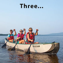 Sea Eagle TC16 Inflatable Canoe with Wood Web Seats, Pump, Bag & Optional Paddles Green and Gray