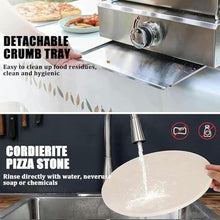 Portable and Gas Fired Pizza Oven with Thermometer,Outdoor Gas and Fired Pizza Oven in Stainless-SteelGas Pizza & Food Outdoor Oven for Camping, Backyard, Tailgating