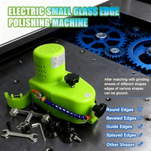 800W Electric Glass Edger, Straight, Round, Beveled Edge Grinder, Grinding Speed: 1-3 m/min, Glass Marble Ceramic Polishing Machine