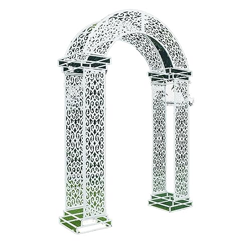MELPHI Garden Arch Arbor Trellis for Climbing Plants Outdoor, Yard, Garden, Climbing Plants with Decorative,Outdoor Wedding Arch