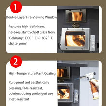 FENGXCXY Wood Burning Stove, Multi-Functional Fireplace for Home Heating
