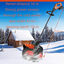 21V Cordless Electric Snow Shovel, Battery-Powered Snow Blower, 41cm Width Snow Removal Snow Thrower (2 Battery and Charger Included)