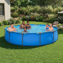 12’ x 30" Round Metal Frame Above Ground Pool Blue Pool ONLY