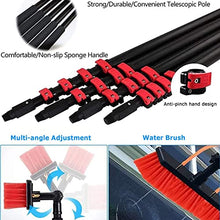 Photovoltaic Panel Cleaning Tool, Solar Panel Water Spray Cleaning Brush, Extension Rod Portable Telescopic Rod, High-Altitude Cleaning, Used to Office Buildings Ships,5meters