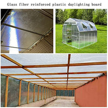 GRRICEPL Greenhouse Shed Replacement Cover, Polycarbonate Roof Panels 0.8mm Glassfiber Insulation Easy to Cut & Bend for Outdoors Carport Cold Frame (Color : Clear, Size : 1.2x10m)
