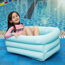 Children's Inflatable Swimming Pool Inflatable Kiddie Pools Thick Wear-Resistant Cold-Resistant PVC Material 60x35x30 cm Backyard Water Party