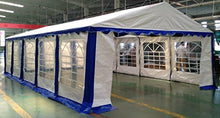 AMERICAN PHOENIX Party Tent 16x32 Heavy Duty Large White Canopy Commercial Fair Shelter Wedding Events Tent - White with Blue