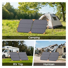 Bifacial Solar Panel Balkonkraftwerk100W/200W/400W 20V/40V Portable Foldable Solar Charger Generator Camping RV Boat Emergency(400W)