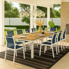 Meridian Furniture 365-T Nizuc Collection Modern | Contemporary Outdoor Patio Extendable Dining Table with Durable Aluminum Frame