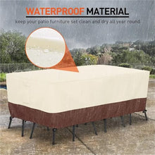 2pcs Heavy Duty Patio Furniture Covers Waterproof for Sofa Table Chair Outdoor