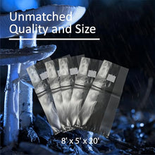 FGI 300 Ace of Spades Premium Quality 5 Gallon Mushroom Spawn Filter Grow Bags. 8mil Polypropylene Heaviest Duty, Won't Break, Extra Large 20" x 8" x 5"