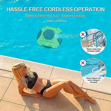 KANGJIEM Swimming Pool Cleaner Robot, Automatic Pool Vacuum Cleaner, Wireless Intelligent Cleaning Underwater Cleaning Suction Device Rechargeable 90 Mins Runtime
