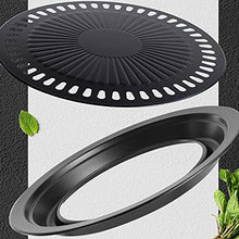 Round Barbecue Plate Barbecue Grill Iron Plate Household Outdoor Picnic Barbecue Grill Barbecue Pot Barbecue Tool