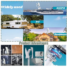 Wind Turbines, 12000W No Noise Vertical Wind Turbine Generator, Magnetic Levitation Wind Turbine Energy Generator Wind Energy Kit, with MPPT Controller for Home Energy Supplementation,Colorful-24V