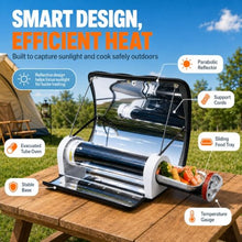 Solar Oven Portable Oven-4.5L Large Capacity Solar Cooker Outdoor Ovens Camping Stove with Thermometer For 5-8 People Backpacking Hiking Family Party