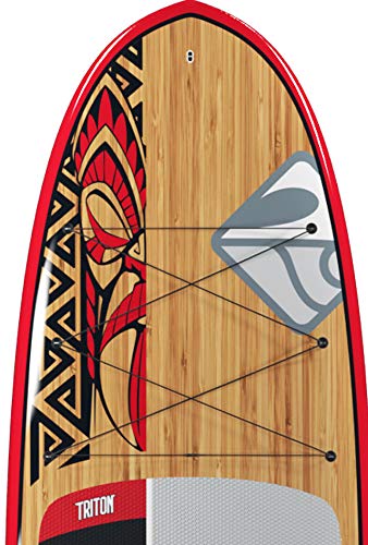 Boardworks Triton Recreational Stand Up Paddleboard Bamboo/Black