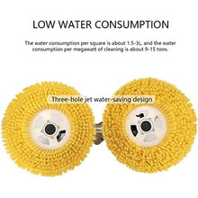 TGBHM Double Head Automatic Solar Panel Cleaning Brush,Electric Water Fed Pole Kit,Extendable Pole Water Fed Pool Cleaning Brush&Other Cleaning Activities,Size-7.5M