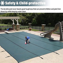 KGBNYSS Swimming Pool Cover 10m Large Winter Inground Pool Safety Cover, Green Mesh Swimming Pool Covers for Patio, Lawn & Garden(32.5ft/9.9m)