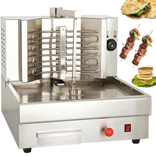 KYTGFH Electric Shawarma Machine, 2.6Kw Electric Vertical Broiler, Shawarma Machine Kebab Grill, Gyro Rotisserie Oven, 360° Rotation Automatic Kebab Machine