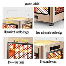 UGD8TQR Electric Patio Heater Grill and Heat Outdoor Heater Multifunctional 360° Five-Sided Heating Electric Patio Heater