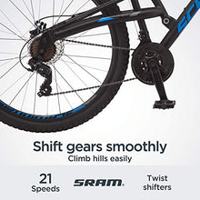 Schwinn S29 Mountain Bike 29-Inch 21-Speed Aluminum Matte Black/Blue